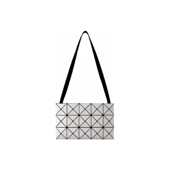ISSEY MIYAKE PVC Small Square Bag Crossbody Bags Shoulder Bags Women's Light Gray White