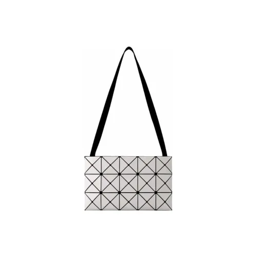 ISSEY MIYAKE PVC Small Square Bag Crossbody Bags Shoulder Bags Women's Light Gray White