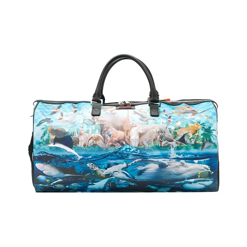 SPRAYGROUND PVC Sports Bag, Gym Bag, Travel Bag, Handbag Regular Unisex Light Aqua Blue-1