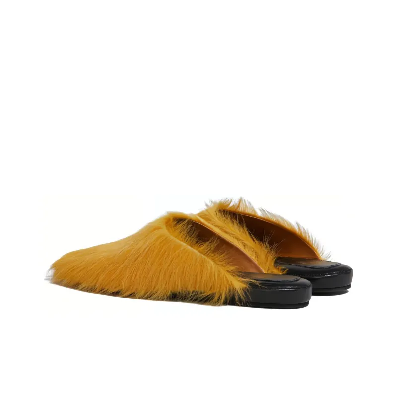 MARNI Round-toe Slip-on Slippers-3
