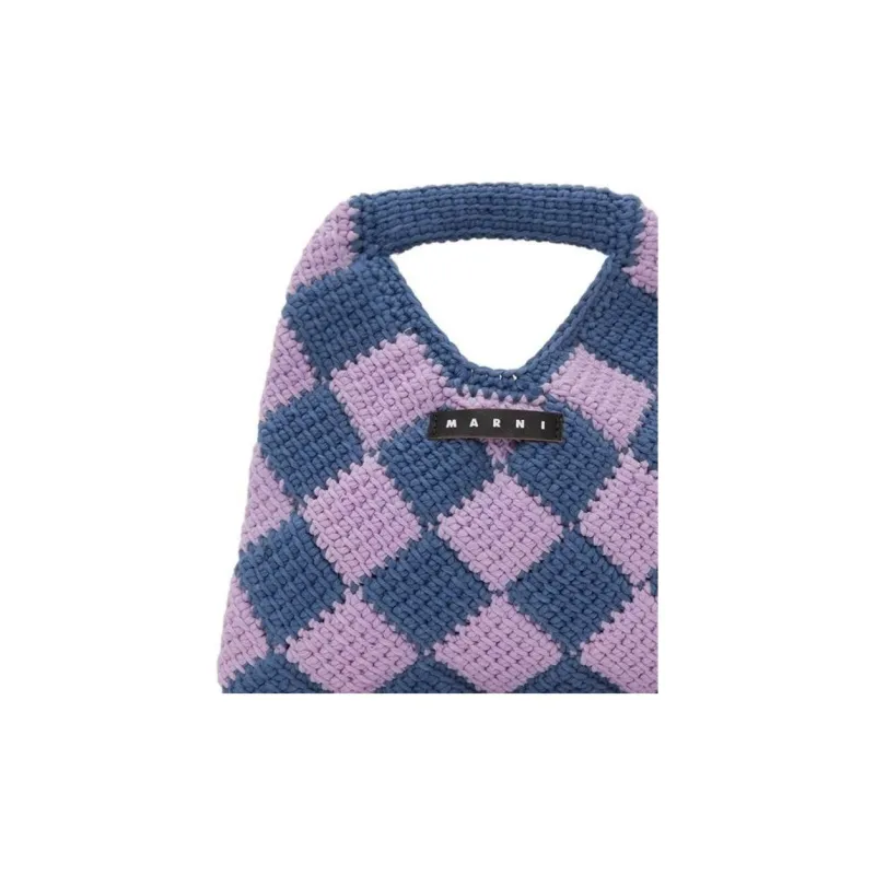 MARNI Polyacrylonitrile Handbag Kids' Purple & Blue-3