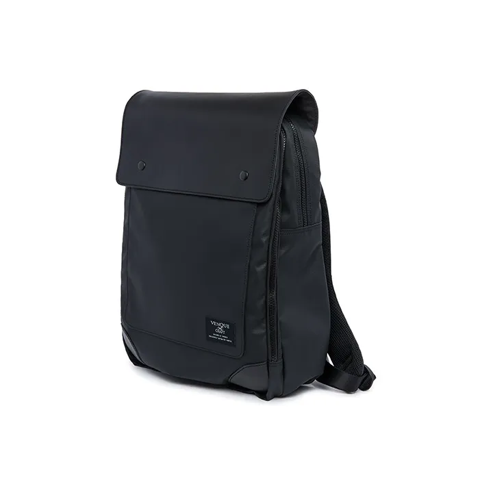Venque Polyester Laptop Bag Backpack Regular Unisex Black-1