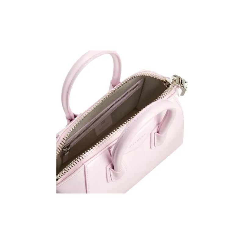 GIVENCHY Calfskin Shoulder Bag Crossbody Bag Handbag Mini Women's Pink-3