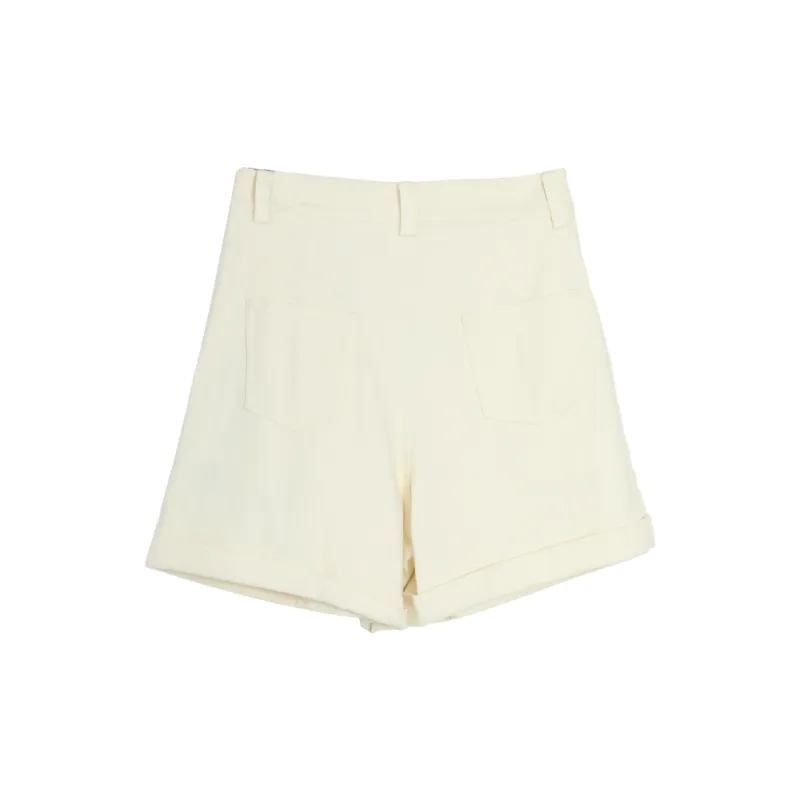 SETIROM Casual Shorts Women's Ecru-1