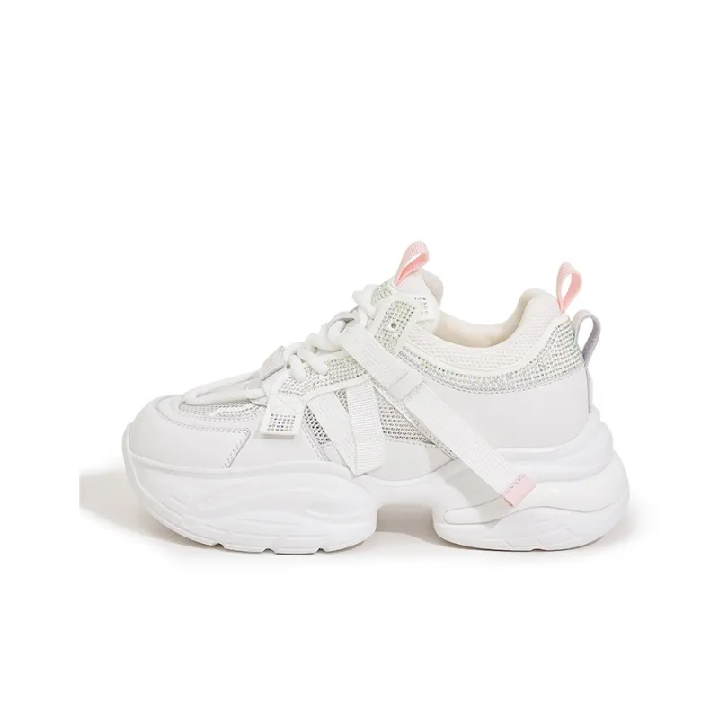 Milan Love Song Wear-resistant And Lightweight Low-Top Chunky Sneakers Women's-6