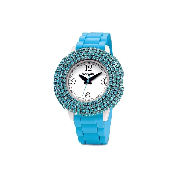 Folli Follie Wrist Watch Automatic Mechanical Movement Metal Strap 40mm White Dial Women's Watch-0