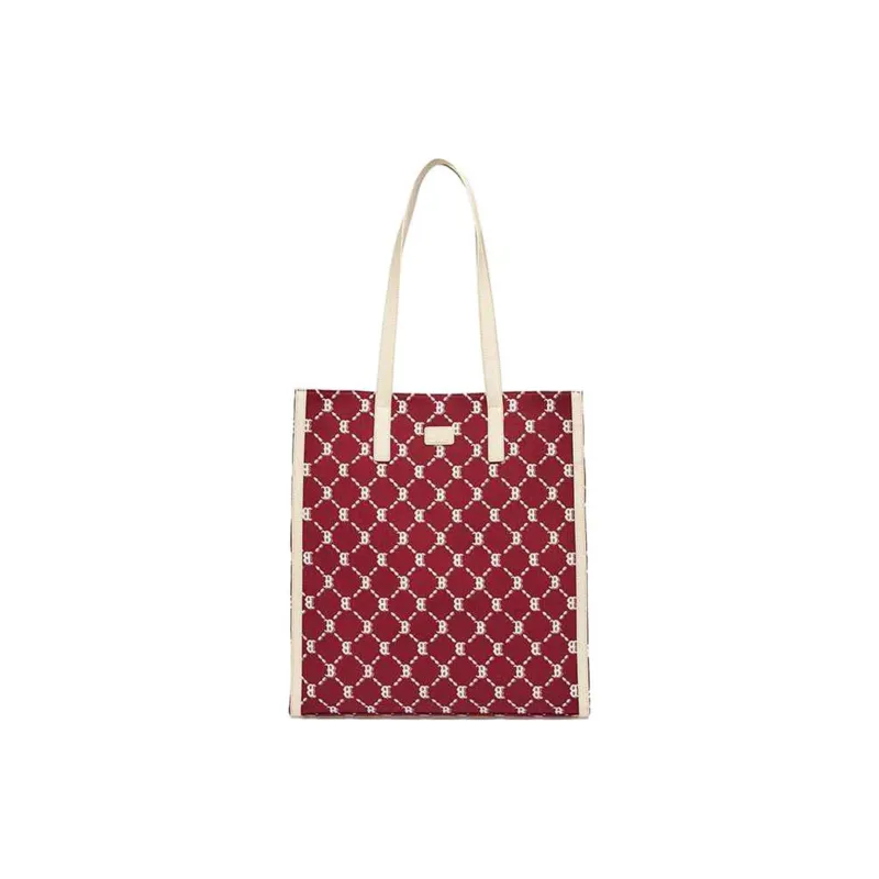 MLB Polyester Tote Bag, Shopping Bag, Combo Bag, Shoulder Bag, Handbag Regular Women's Red White Multicolor-1