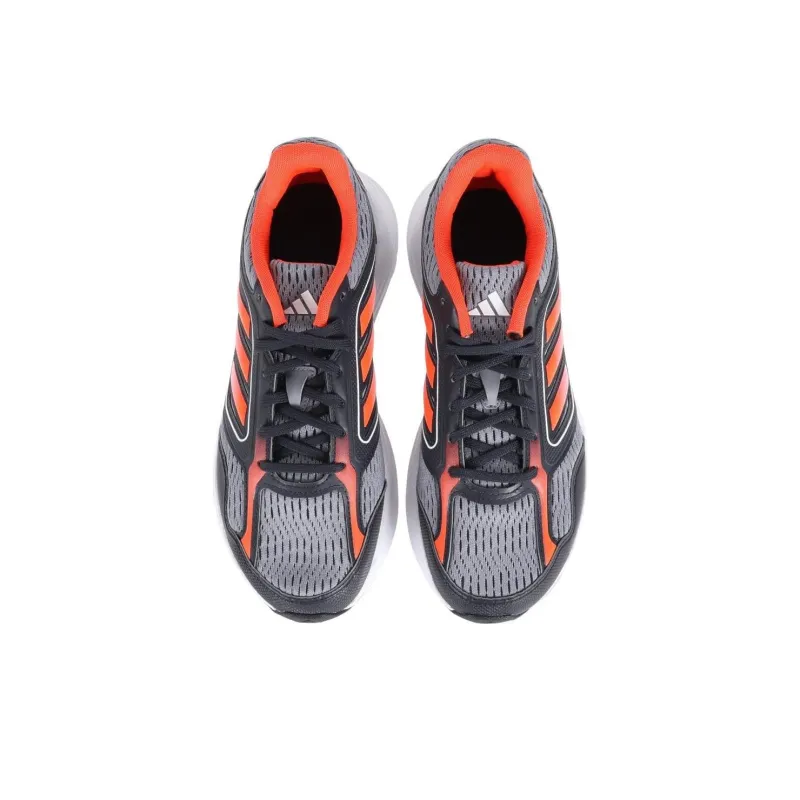 Adidas Galaxy Star M Cushioning Wear-Resistant Low-Top Running Shoes Men's Gray White Orange-3