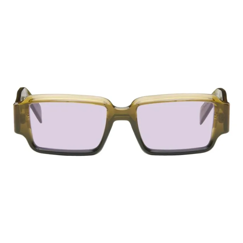 Retrosuperfuture Rectangular Sunglasses Men's Green-1