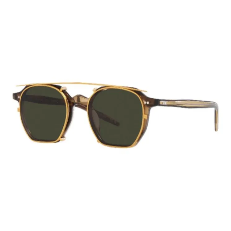 Oliver Peoples Aviator Sunglasses Men's Gold-0