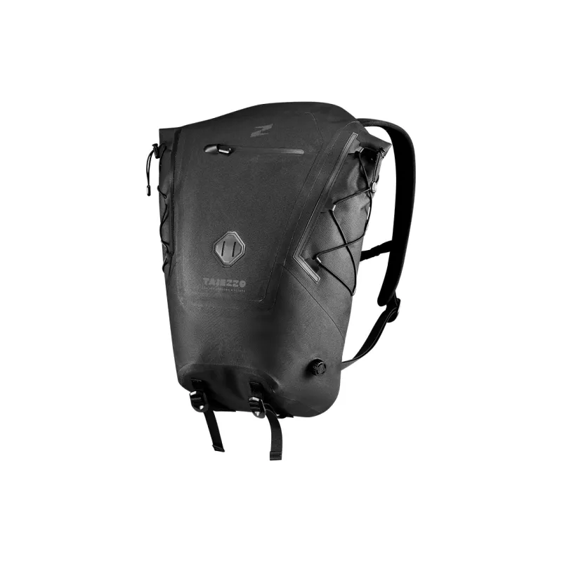 TAJEZZO 600D Nylon Composite PU/TPU Backpack Unisex Black-1