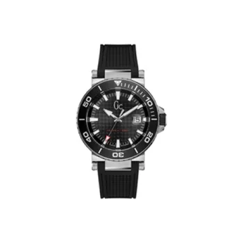 GUESS Wrist Watch Automatic Mechanical Movement Silicone Strap 40mm Black Dial Men's Watches