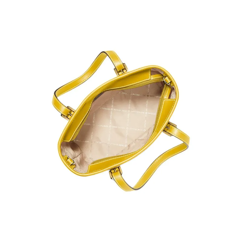 MICHAEL KORS Jet Set Travel Canvas Tote Bag Shopping Bag Shoulder Bag Crossbody Bag Handbag Extra Small Women's Gold-1