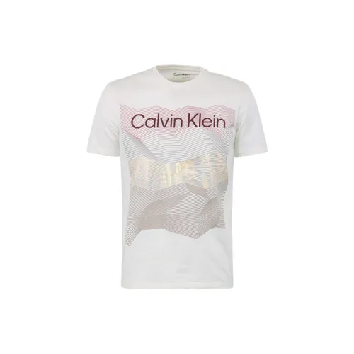 Calvin Klein T-Shirts Unisex Light Yellow 100