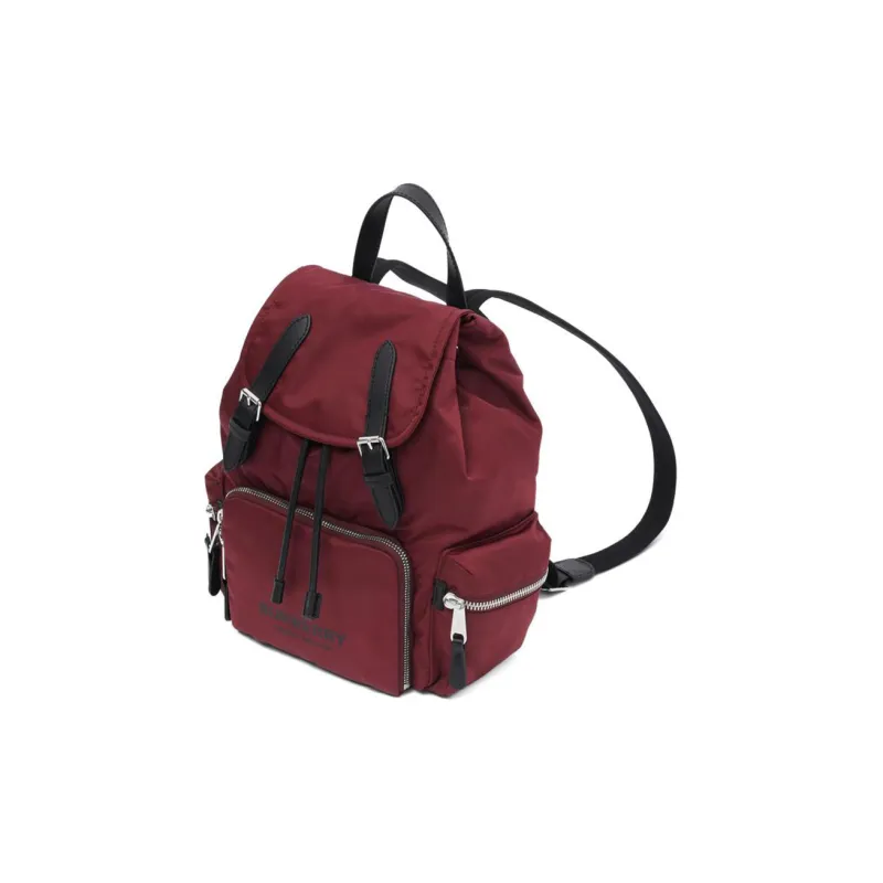 Burberry Nylon Fabric Backpack Women's Burgundy-2