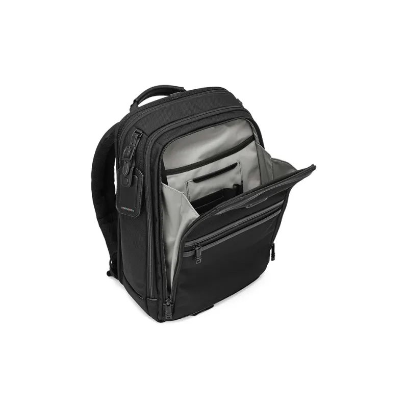 HORSEMEN Elastic Nylon Computer Backpack Office Commute Business Trip Regular Men's Black-7