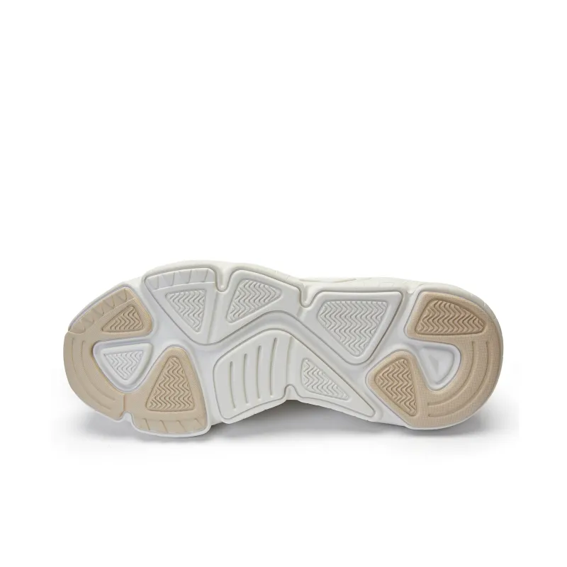 Kappa Anti Slip Wear Resistant Breathable Height Increasing Low Top Chunky Sneakers Unisex Heron Feather White-4