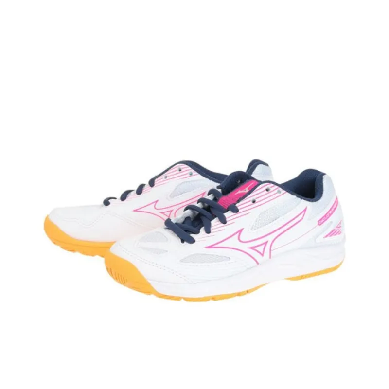 Mizuno Low Top Training Shoes Unisex White Pink-2