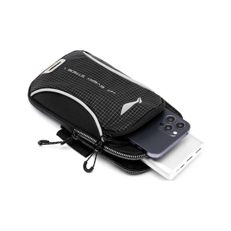 LiNing Li Ning Running Collection Polyester Arm Bag Cell Phone Pouch Regular Unisex Black-4