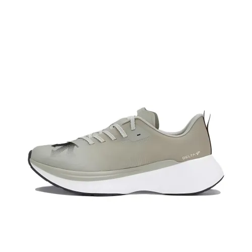 DESCENTE Cushioning Slip Resistant Low Top Casual Running Shoes Y2 Vintage Men's Gray White
