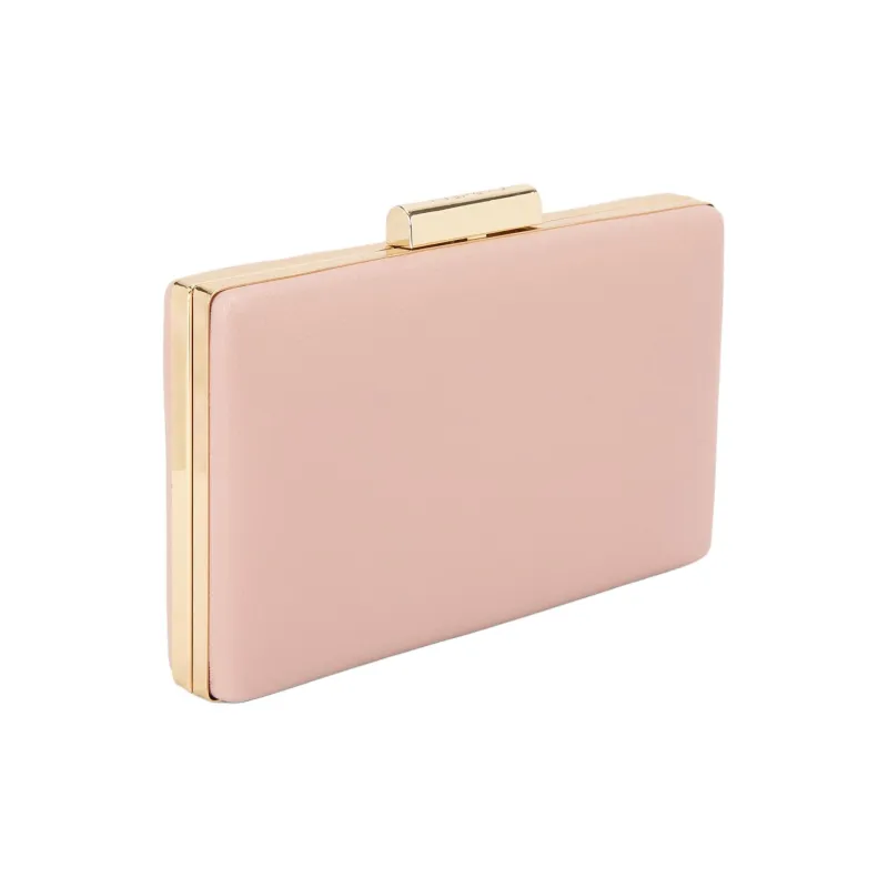 Kurt Geiger London Leather One Shoulder Crossbody Clutches Women's Pink-1