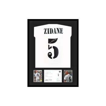 Three For Zidane Autographed 2022 23 Real Madrid Jersey EM Certificate Professionally Framed