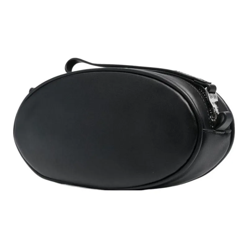 DIESEL Cow Leather Wrist Bag Clutch Shoulder Bag Crossbody Bag Small Size Women's Black-2