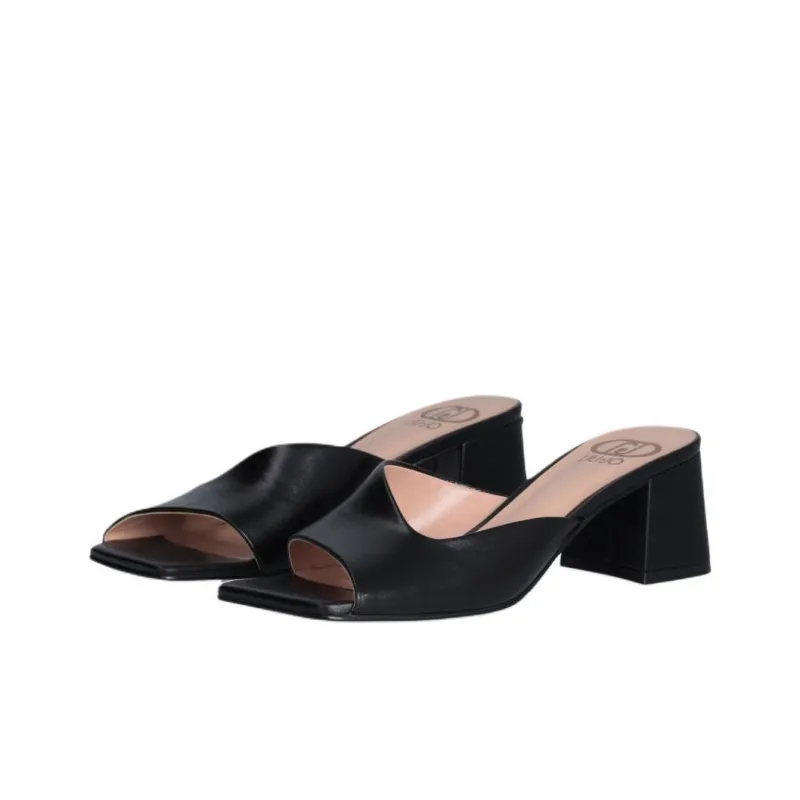 LIU JO Square-toe Leather Mules-2