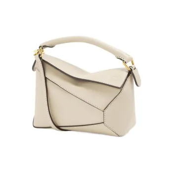LOEWE Sheepskin Shoulder Bag Crossbody Bag Handbag Mini Women's Angora Color