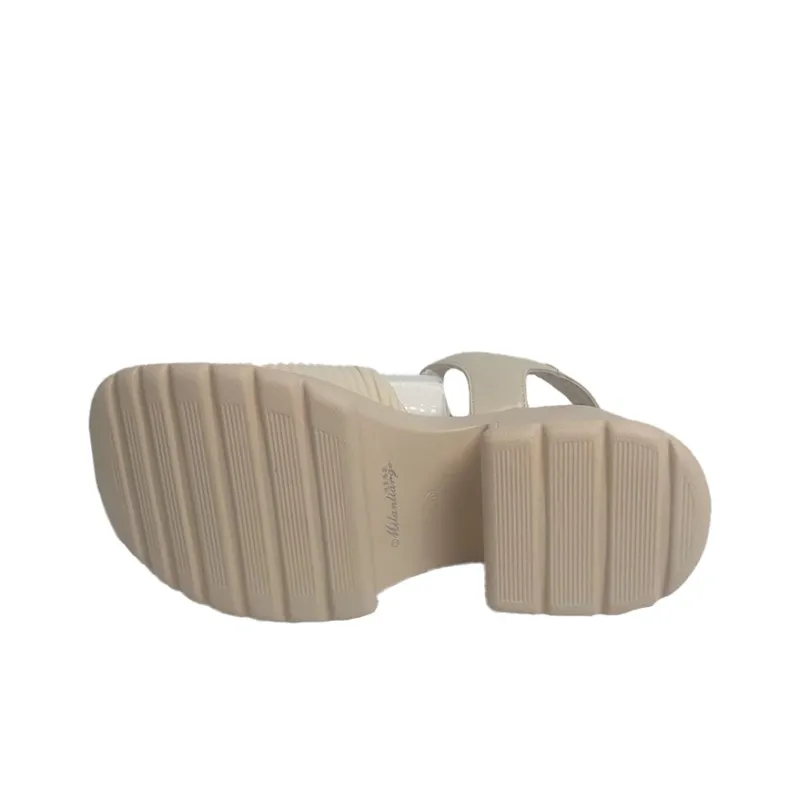Milan Love Song Roman Sandals 8.5 Cm Women's Black-6