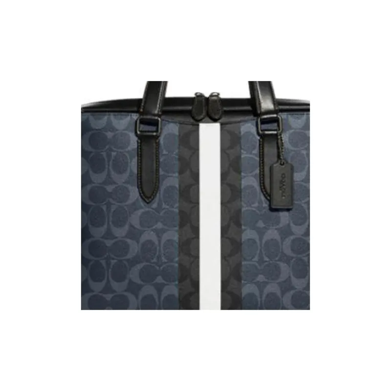 COACH Graham Artificial Leather One Shoulder Handbag, Crossbody Bag Tubas Men's Denim Blue-3