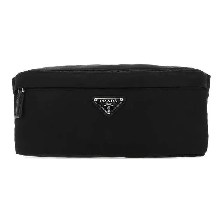 PRADA Nylon Fabric Coin Purse Men's Black-0