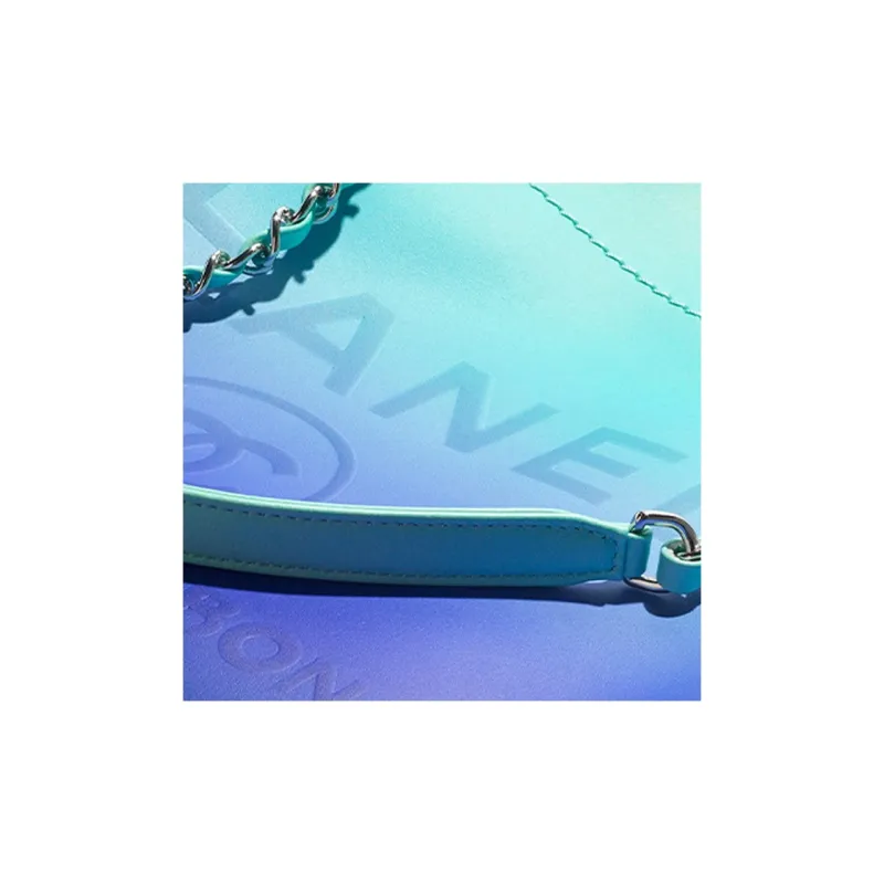 CHANEL Calfskin Beach Bag, Shoulder Bag, Crossbody Bag, Handbag Women's Turkish Blue-2