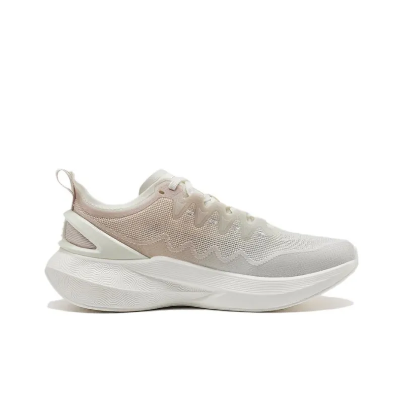PEAK Cushioning Wear Resistant Low Top Casual Running Shoes Women's Brown White-1