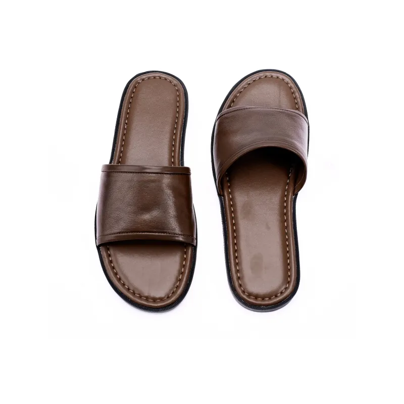 Brounvanm Slide Slippers Men's Brown-1