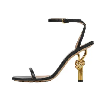 Bottega Veneta Knot Heeled Sandals Women's