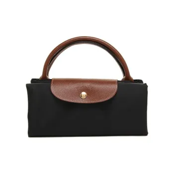 LONGCHAMP Le Pliage Fabric Handbag Dumpling Bag Shoulder Bag Extra Large Unisex Black