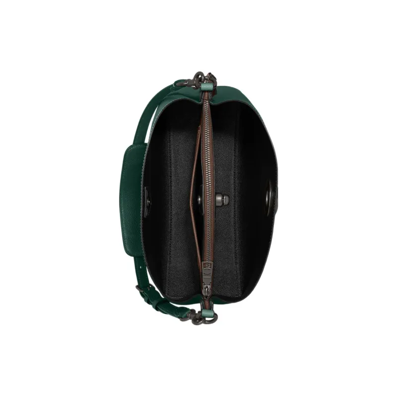 COACH Willow Glossy Pebbled Leather Portable Crossbody Bag Shoulder Bag Women's Green-3