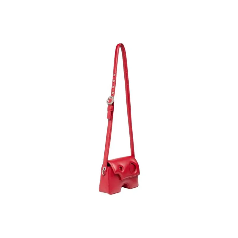 OFF-WHITE Burrow Genuine Leather Irregular-Shaped Bag Shoulder Bag Crossbody Bag Regular Unisex Red-2