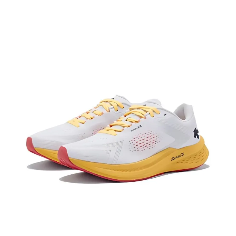 DESCENTE Enerzite Cushioning Wear Resistant Low Top Casual Running Shoes Unisex Lime Yellow-2