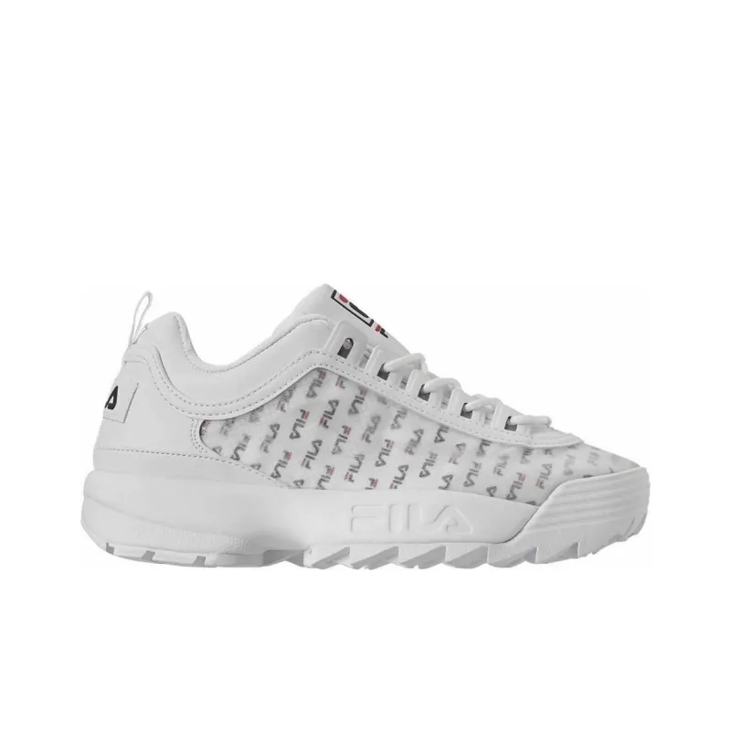 FILA Disruptor Slip Resistant Low Top Casual Shoes Women's White-1