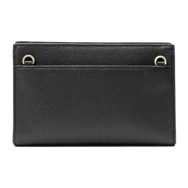 MICHAEL KORS Valerie Litchi Grain Leather Shoulder Bag Crossbody Bag Medium Size Women's Black-1
