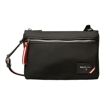 BALLY Nylon Portable Crossbody Bag Shoulder Bag Men's Black