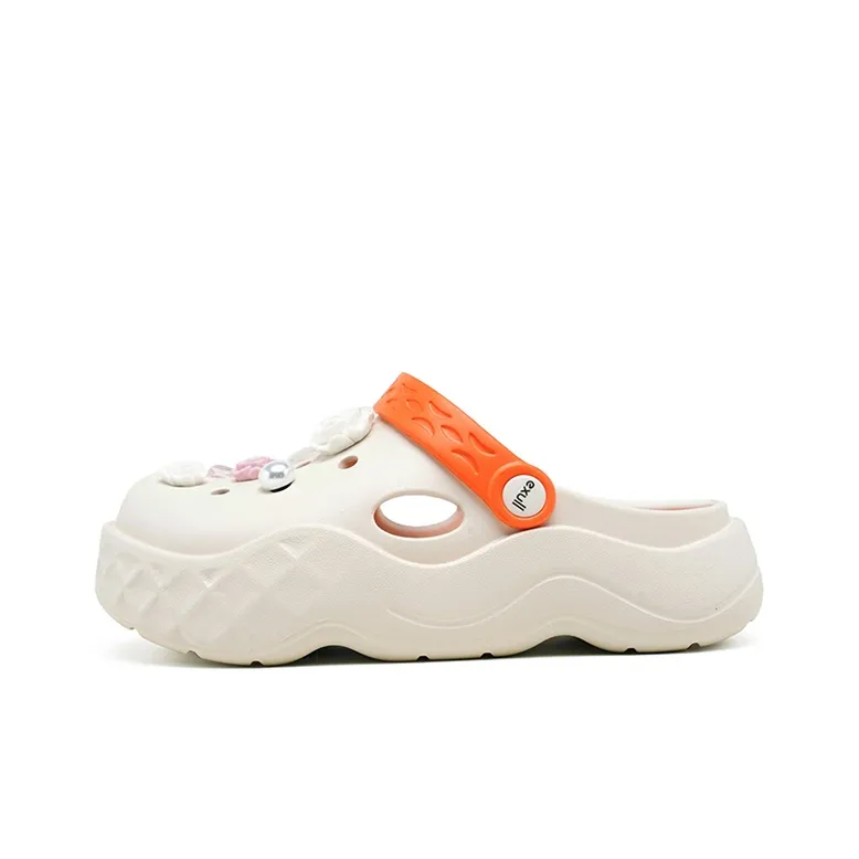EXULL Q Clogs Women's White Pink-0