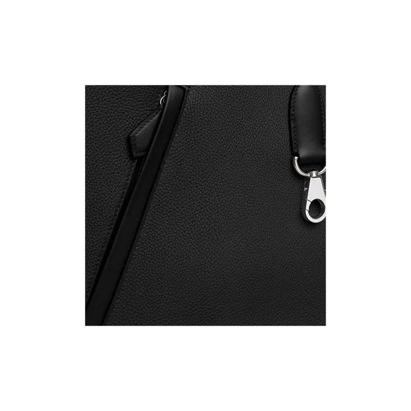 HERMES Togo Leather With Swift Calfskin Crescent Bag, Handbag, Shoulder Bag Regular Women's Black-4