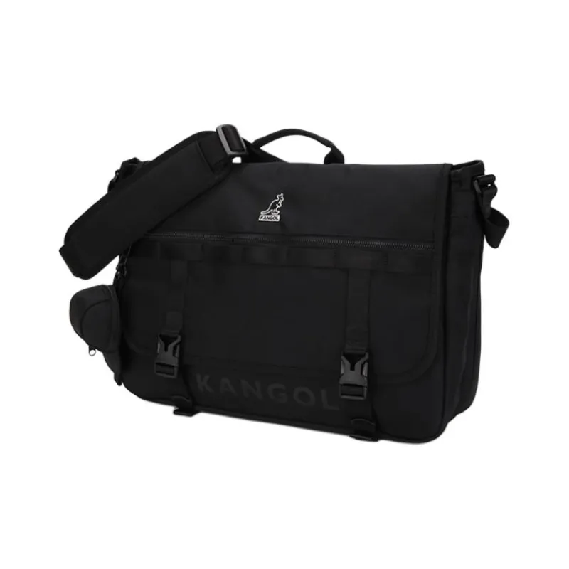 KANGOL Nylon Shoulder Bag Crossbody Bag Unisex Black-1