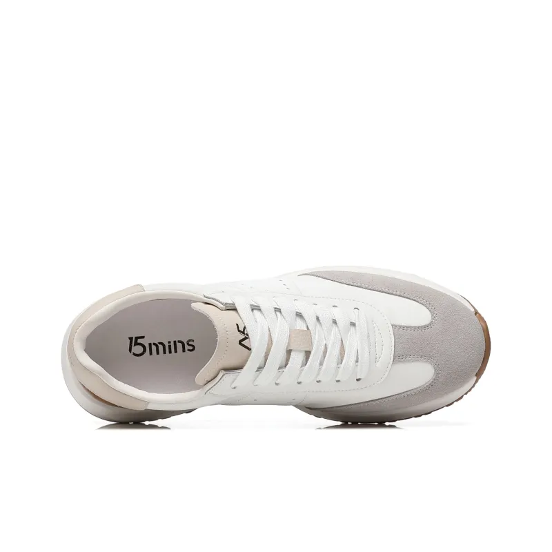 15 MINS Casual Shoes Men Low Top White-3