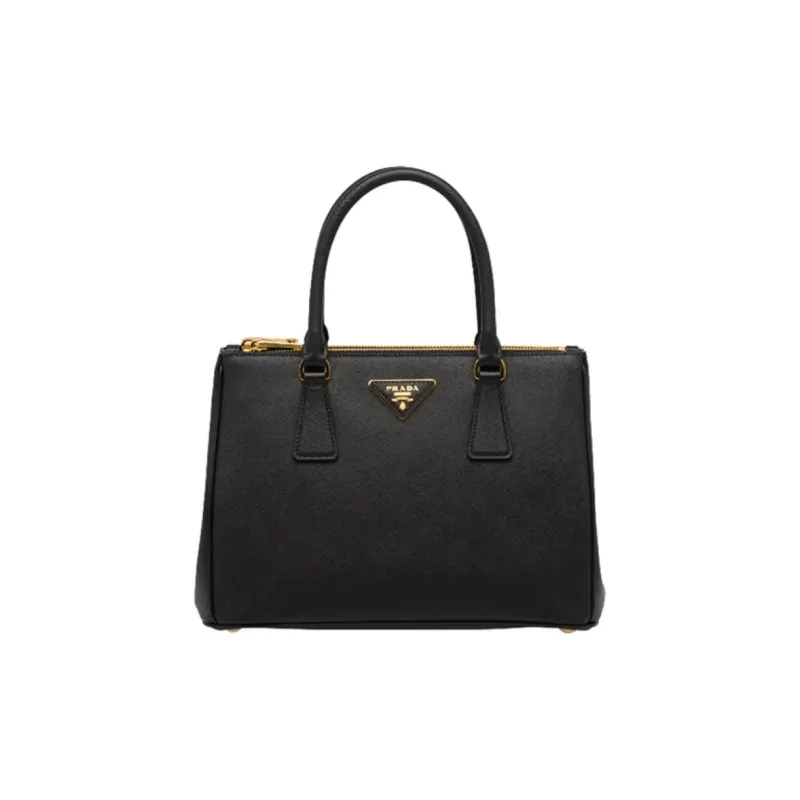PRADA Leather Handbag Medium Size Women's Black-0