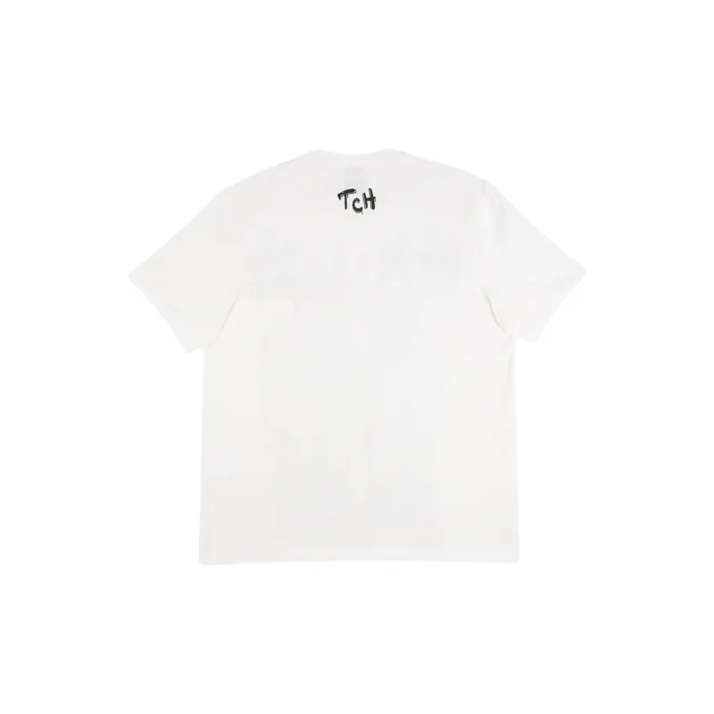 TCH T Shirt Unisex White With Silver Logo-1