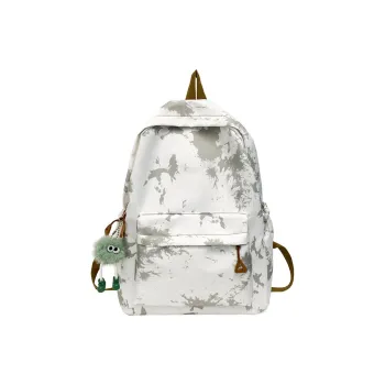 Dusen Kangaroo Nylon Fabric Backpack Regular Women's Gray/Black/Purple/Blue/Pink